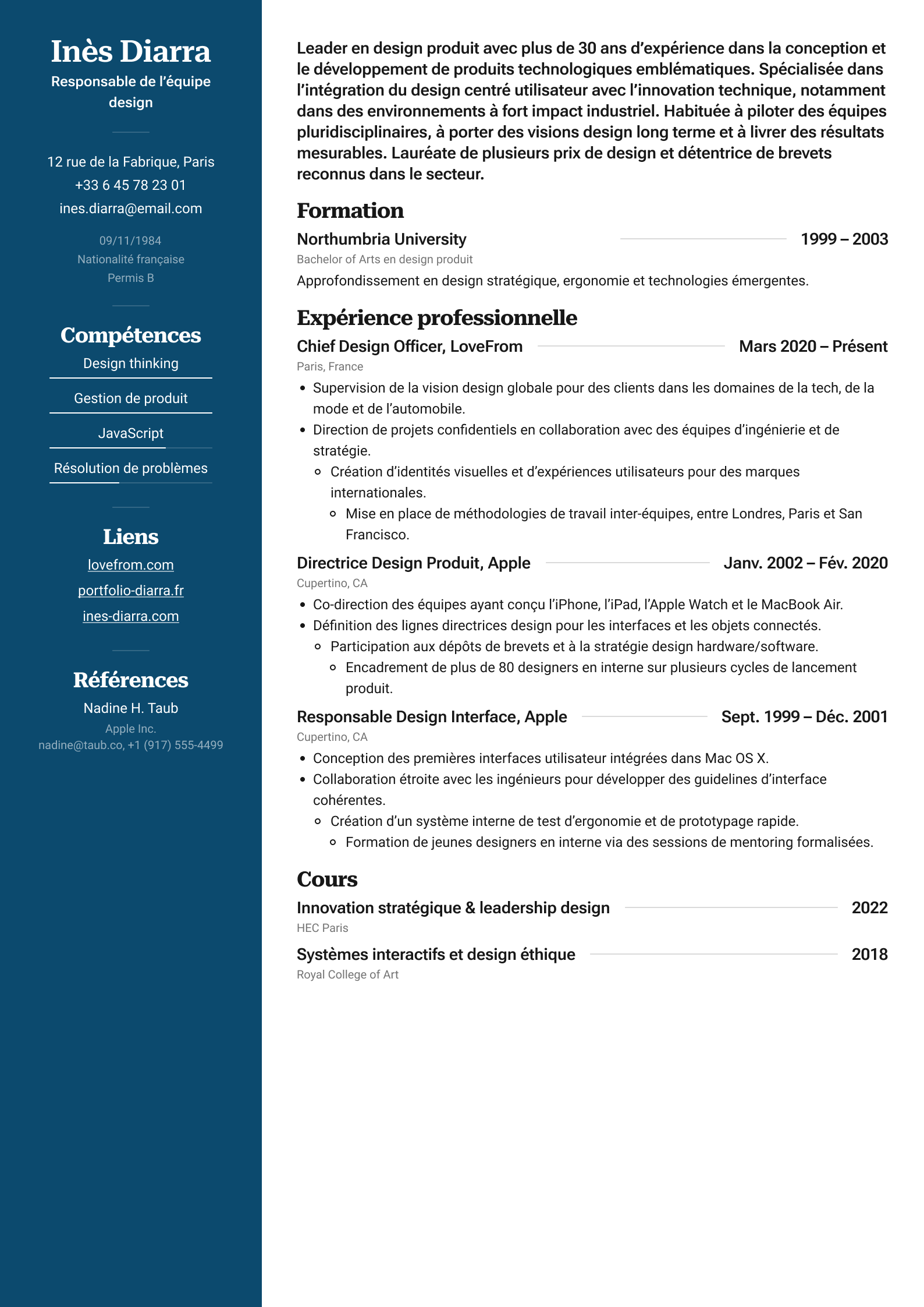 Resume template