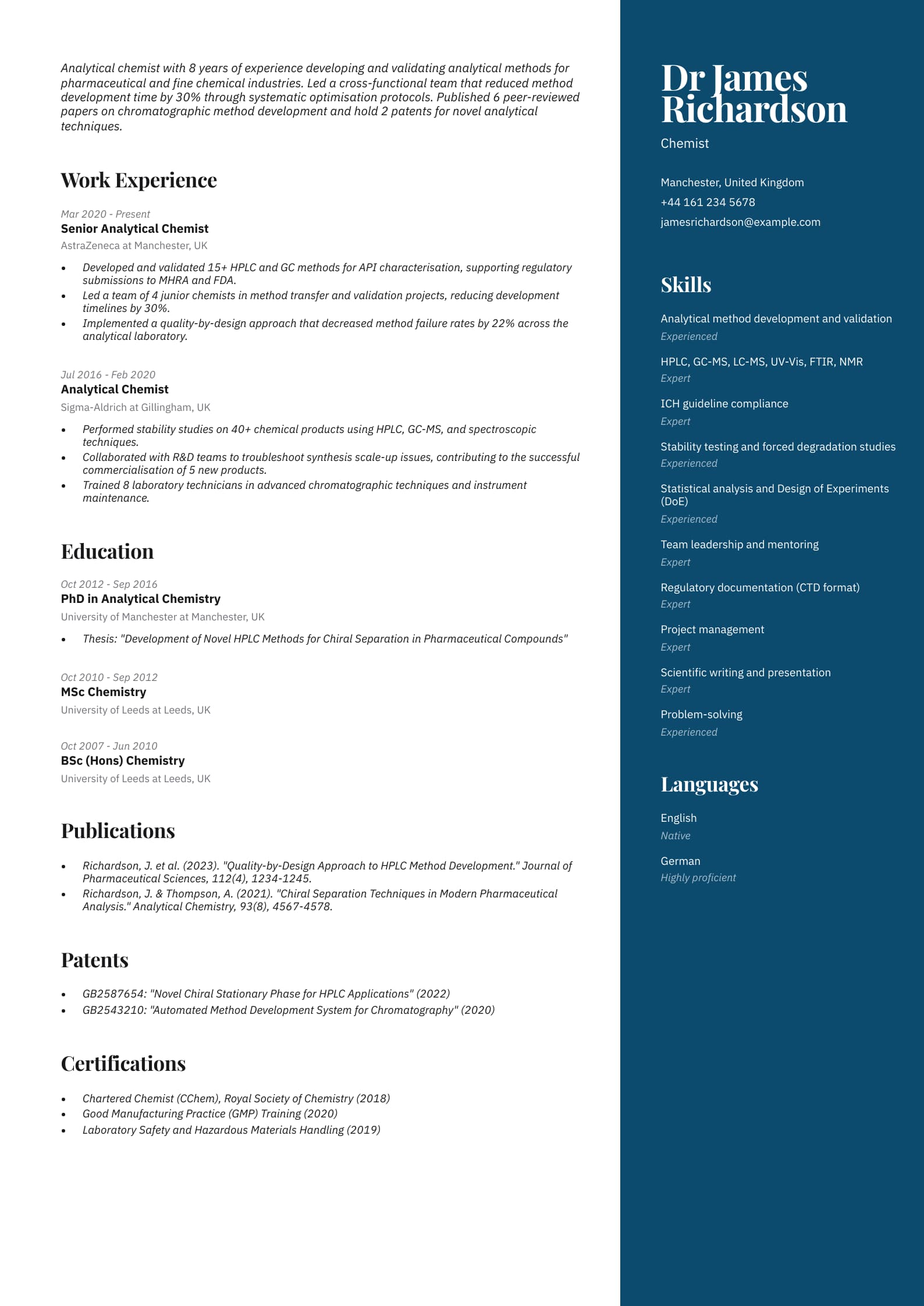 Professional Chemist