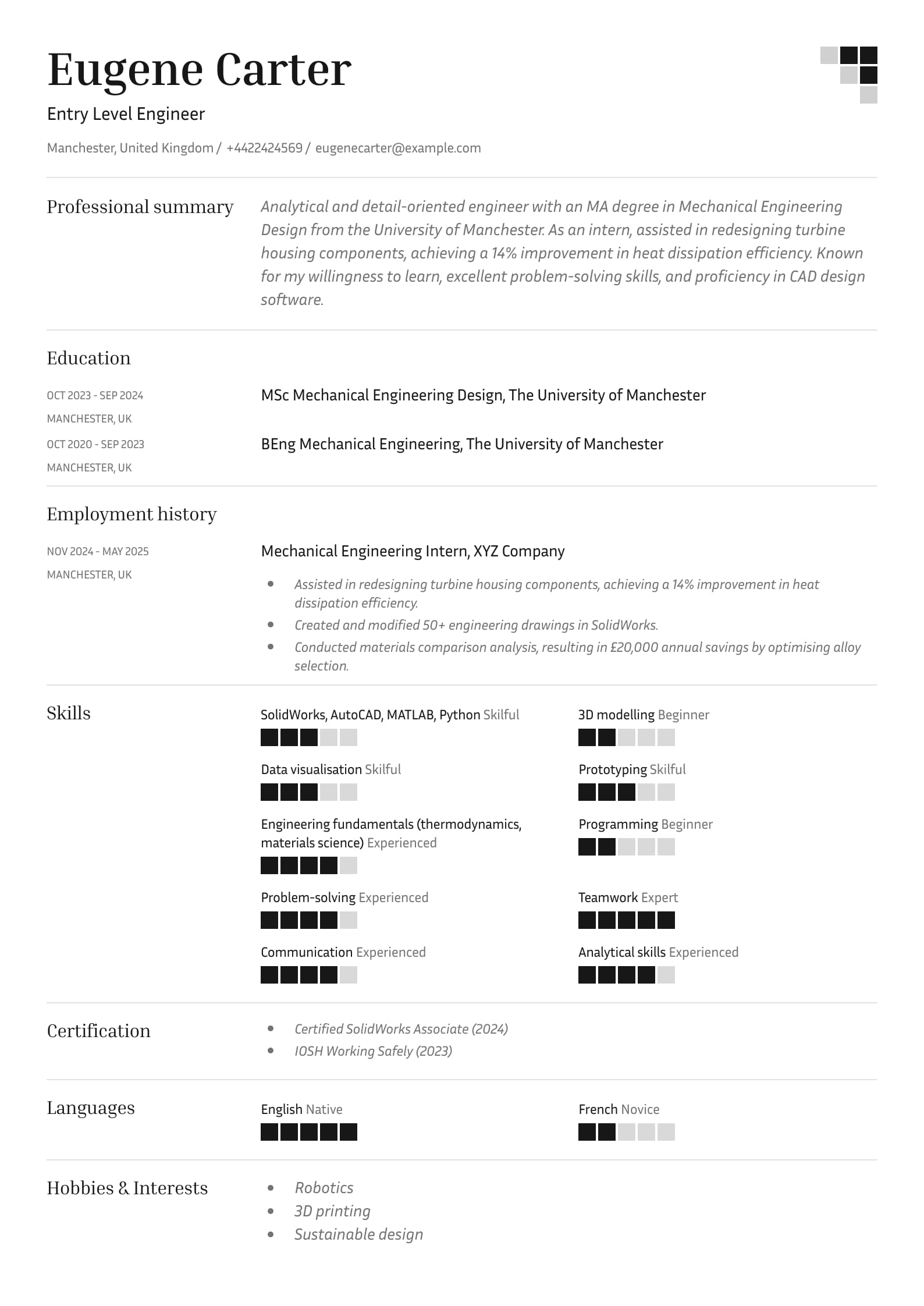 Entry-Level Engineer