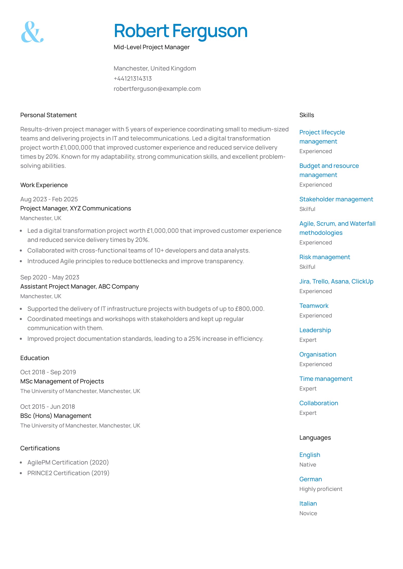 Mid-Level Project Manager