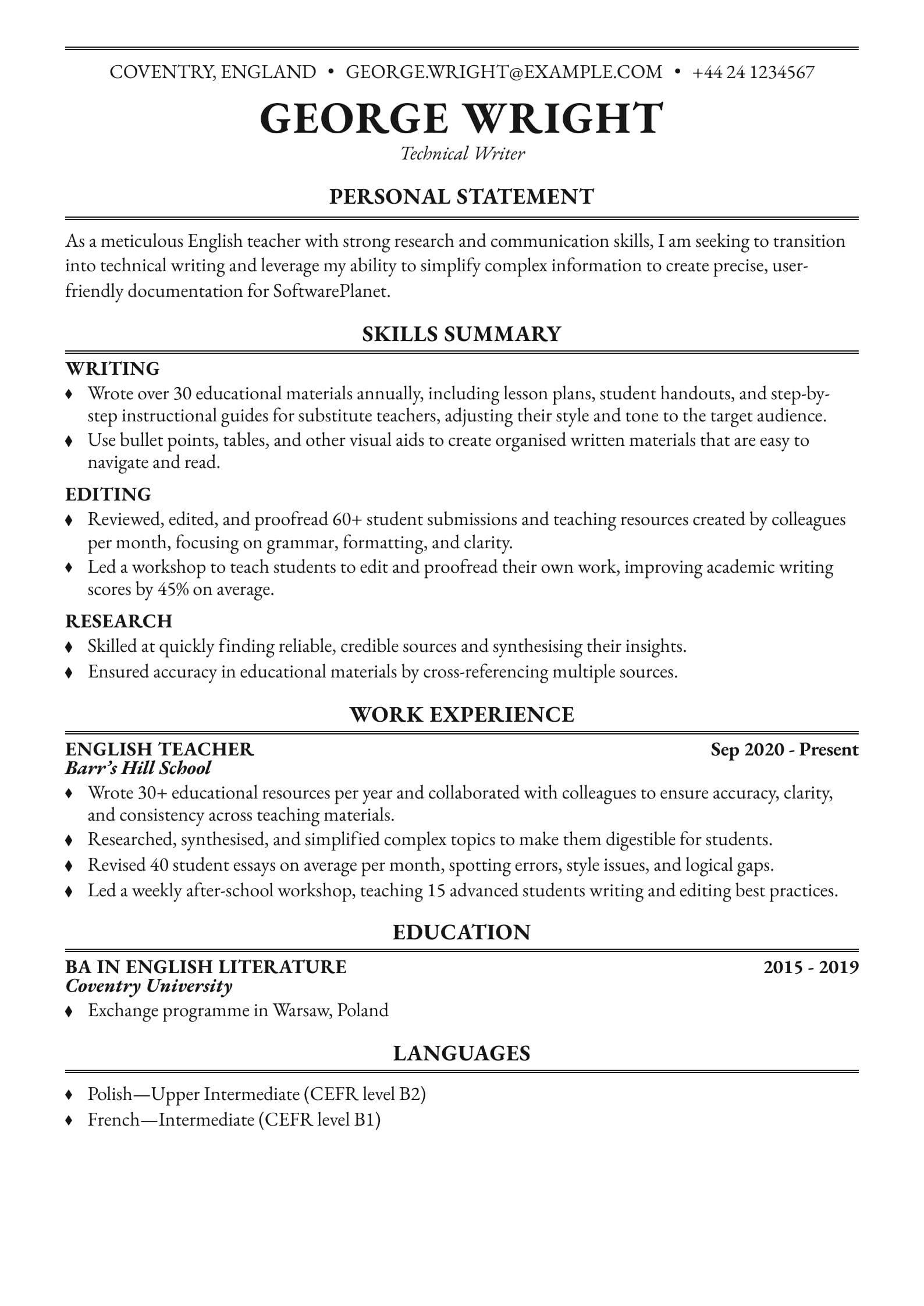Technical Writer